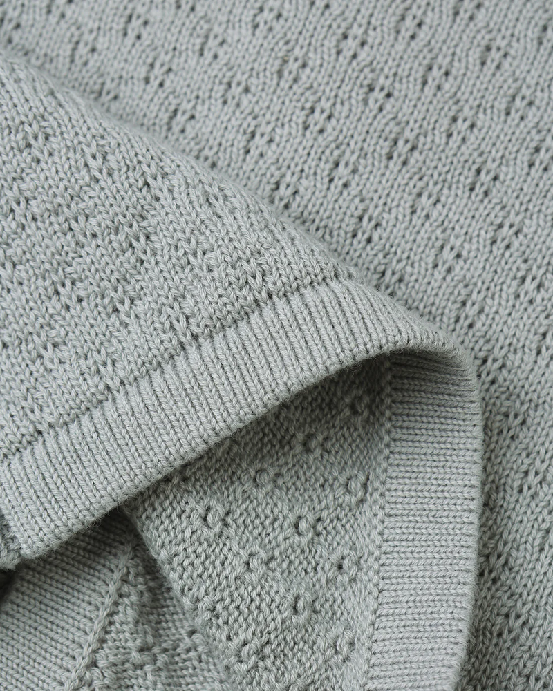 Steel Blue Knit Cardigan