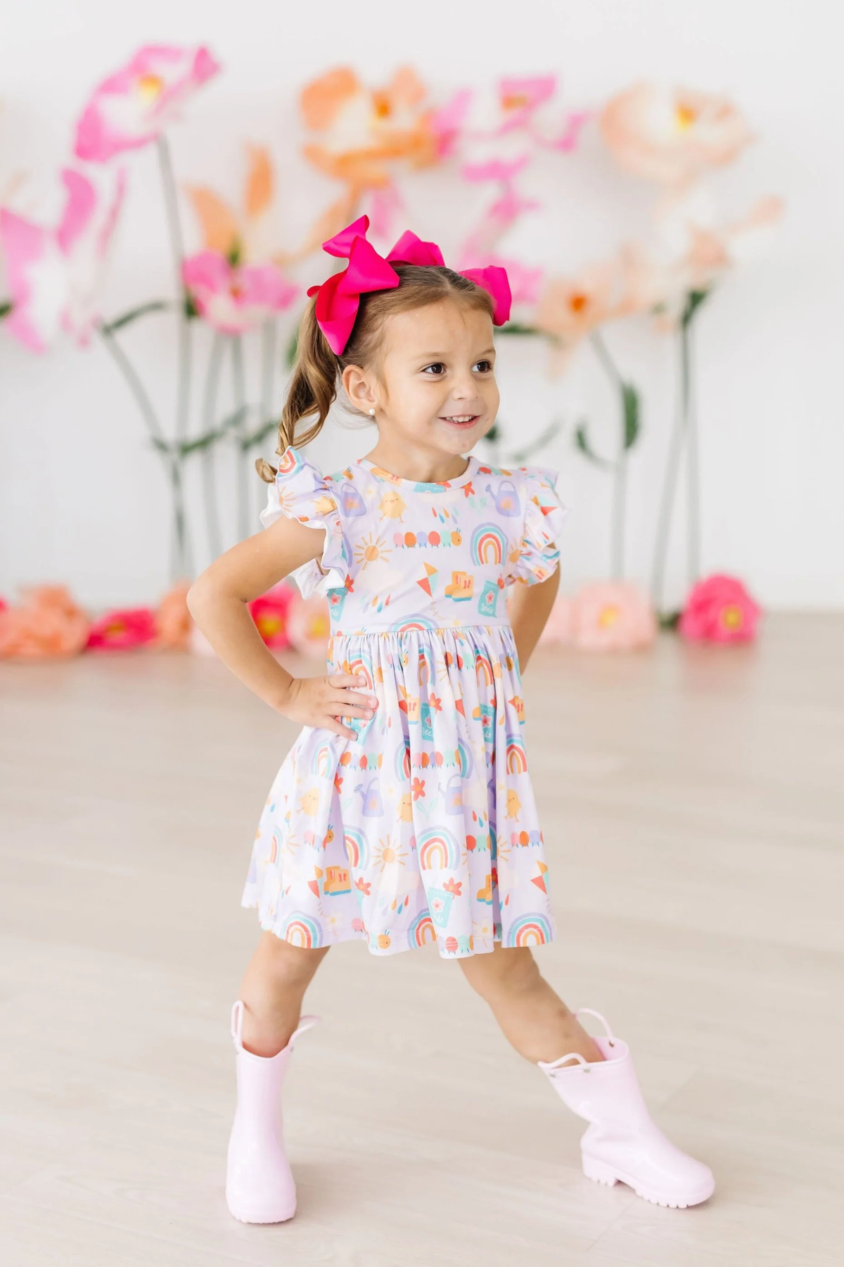 Rainy Day Flutter Twirl Dress