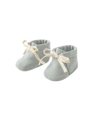 Steel Blue Baby Booties