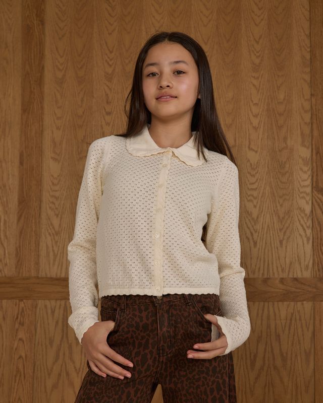 Tween Ivory Rio Cardigan