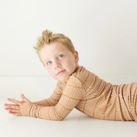 Neutral Lines Small Ribbed Pajama Set
