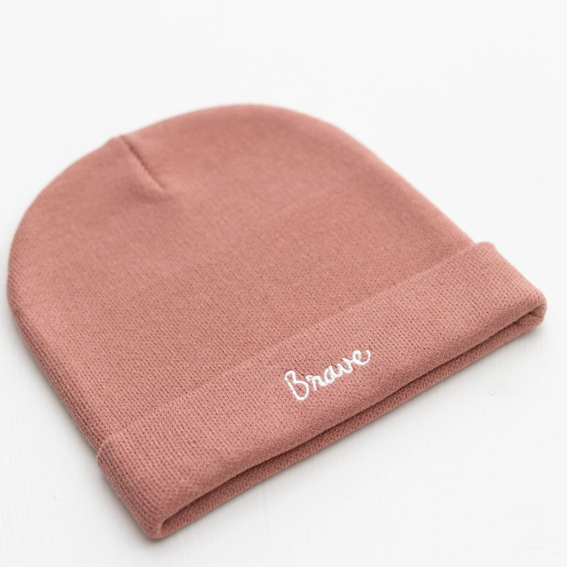 Rose Bamboo Knit Beanie