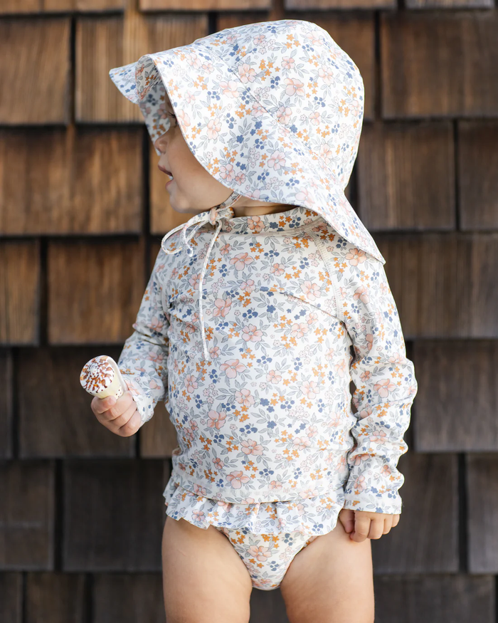 Flower Field Floppy Swim Hat