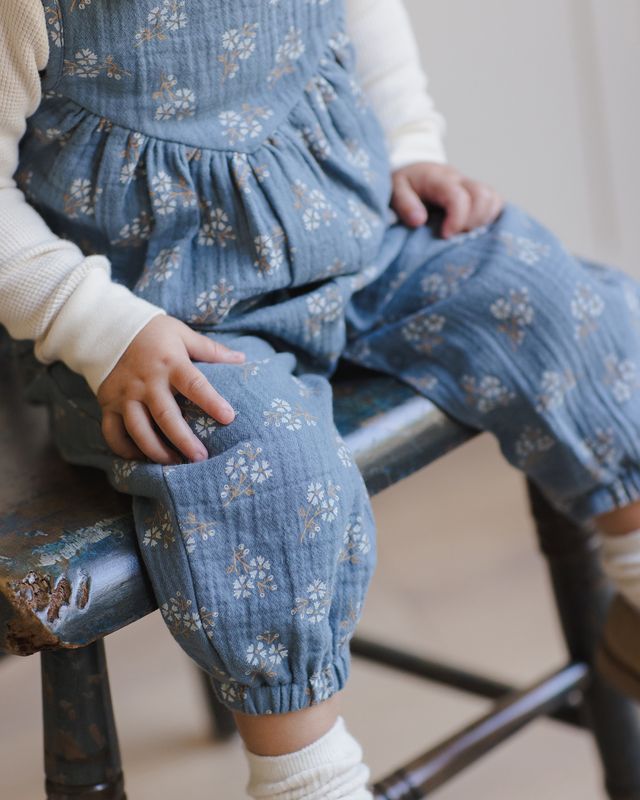 Blue Floral Maisie Overall