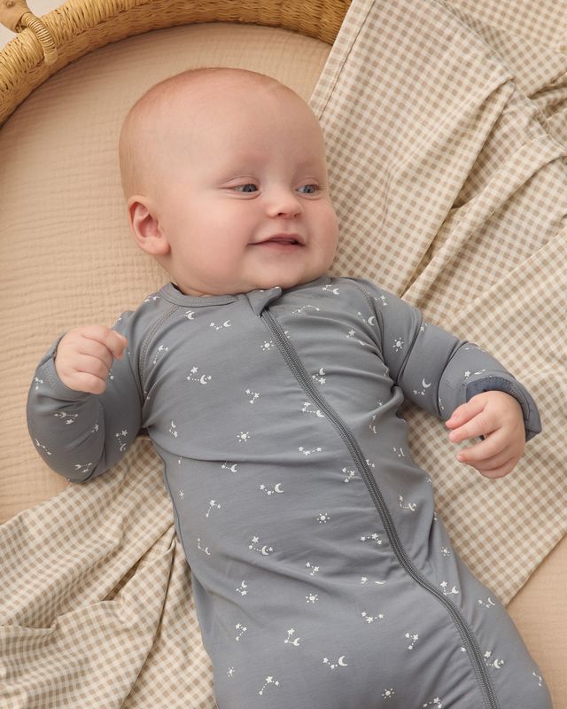 Starlight Bamboo Zip Footie