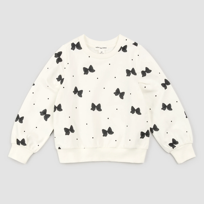 Glitter Bow Sweatshirt