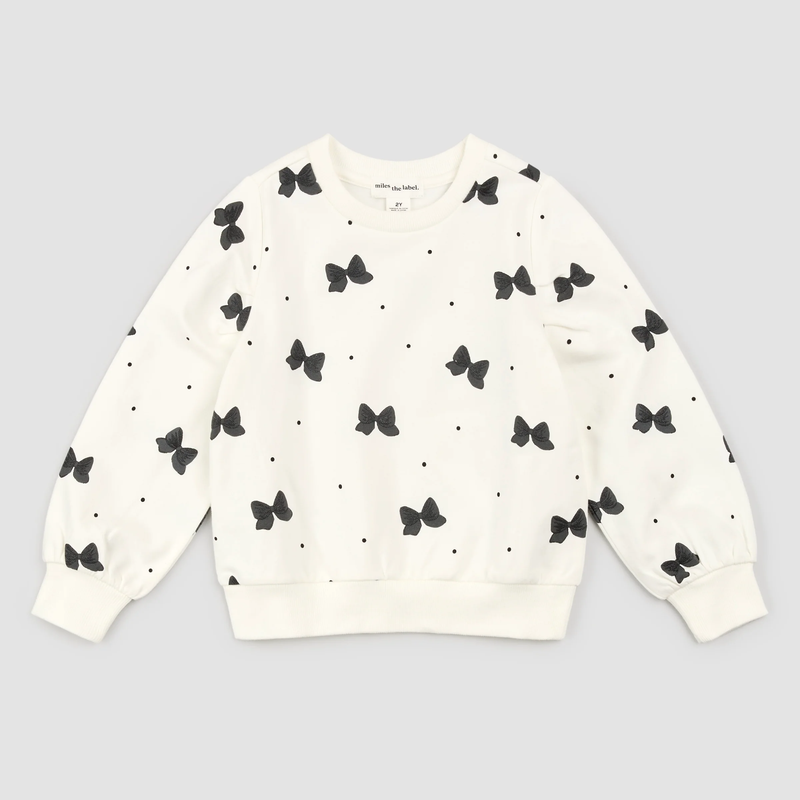 Glitter Bow Sweatshirt