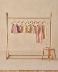 Mauve Daisy Smocked Tank + Bloomer Set