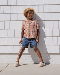 Poppy Gingham Lapel Collar Shirt