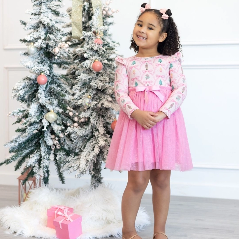 Nutcracker Long Sleeve Tutu Dress