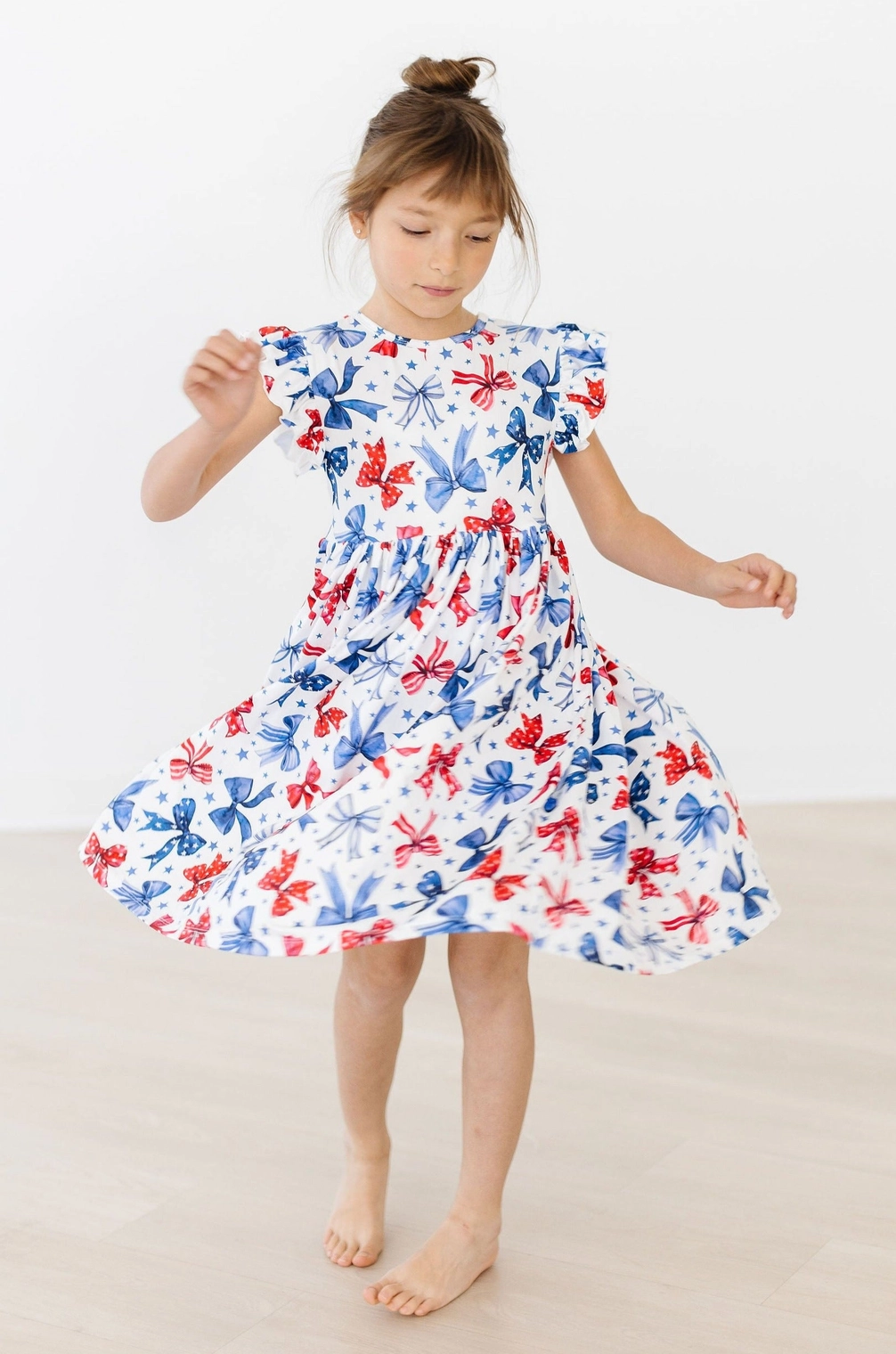 Born to Sparkle Flutter Sleeve Dress