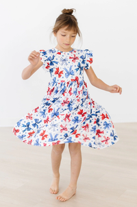 Born to Sparkle Flutter Sleeve Dress