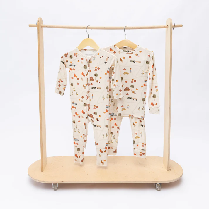 Pumpkin Patch Ribbed Bamboo Two-Piece Set
