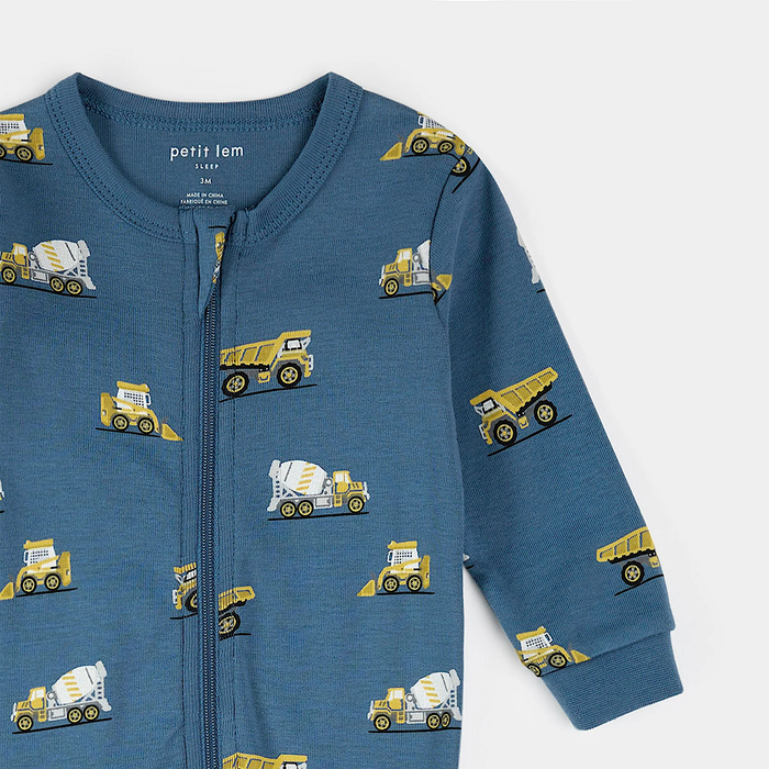 Construction Truck Pajama Sleeper