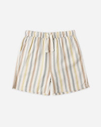 Striped shorts on a white background