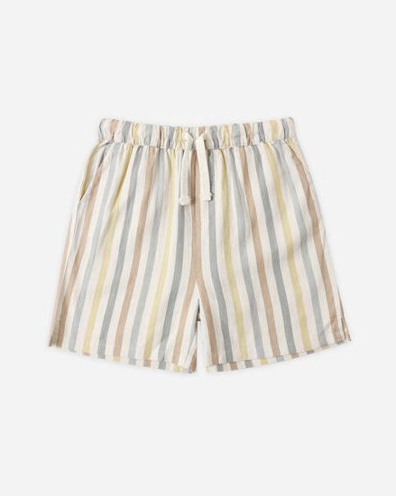 Striped shorts on a white background