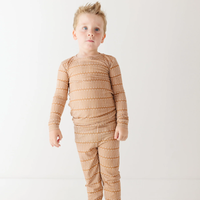 Neutral Lines Small Ribbed Pajama Set
