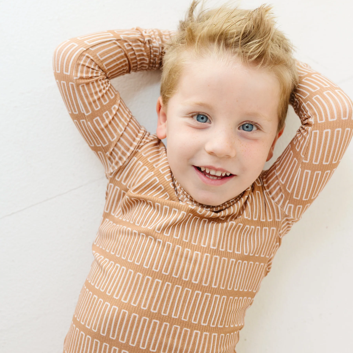 Neutral Lines Small Ribbed Pajama Set