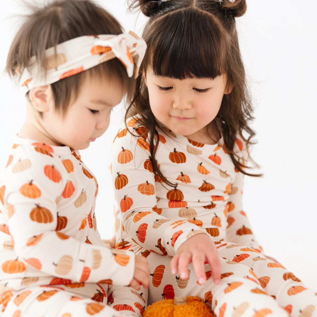 Big Pumpkins Small Ribbed Pajama Set