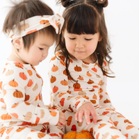 Big Pumpkins Small Ribbed Pajama Set