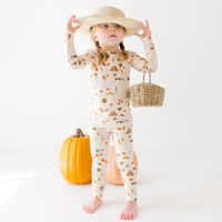 Pumpkin Patch Small Ribbed Pajama Set