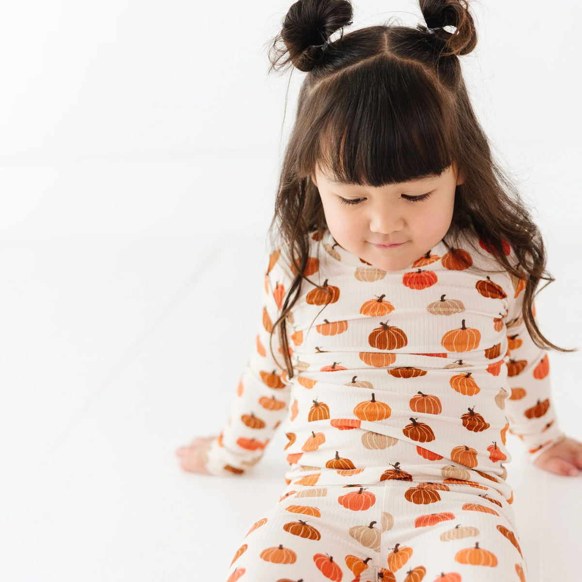 Big Pumpkins Small Ribbed Pajama Set