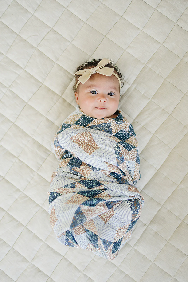 Patchwork Muslin Swaddle Blanket