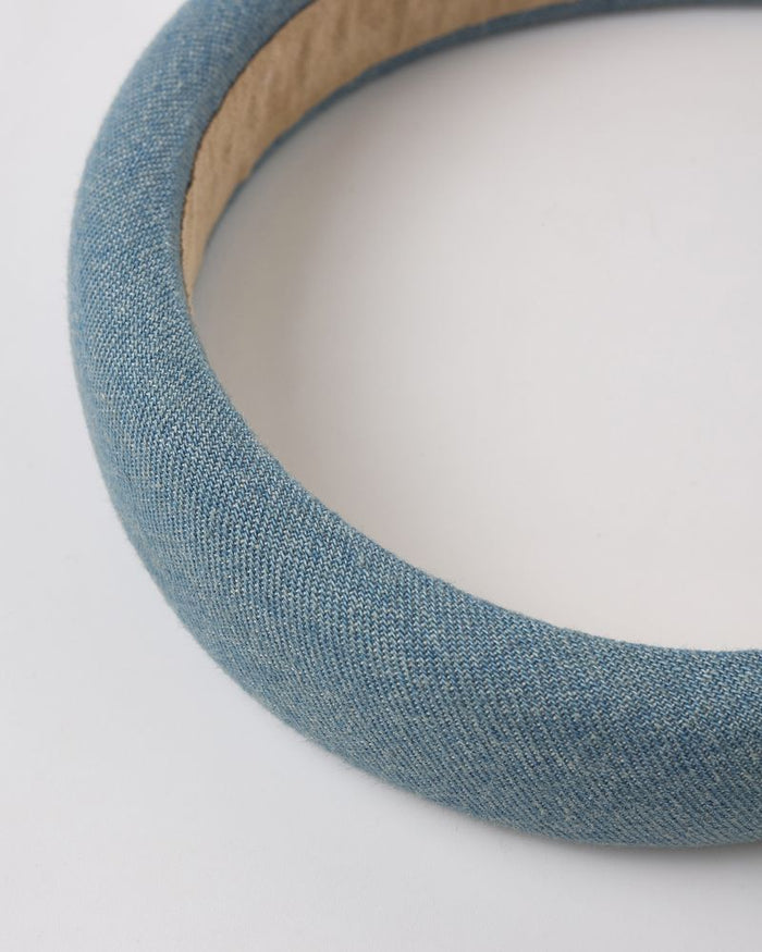Washed Blue Padded Headband