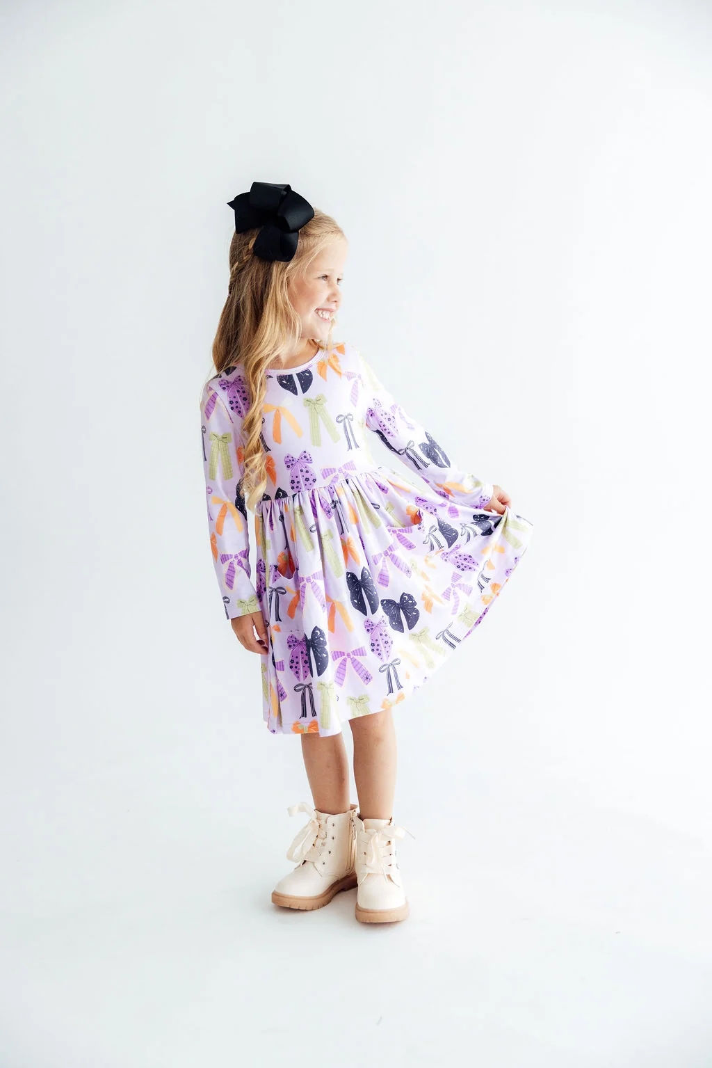 Tied with a Boo Pocket Twirl Dress