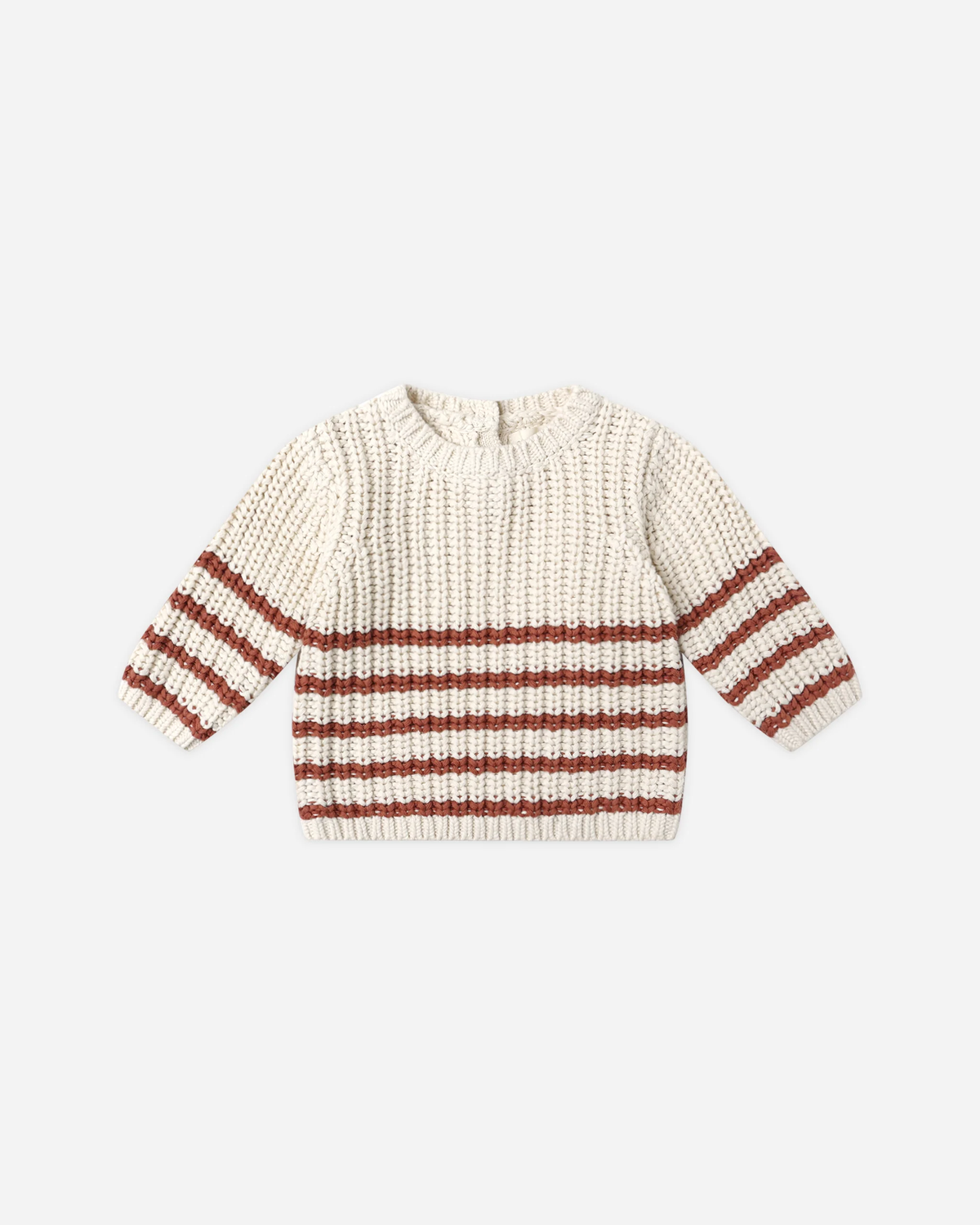 Cranberry Stripe Knit Sweater