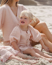 Petal Gingham Juniper Set