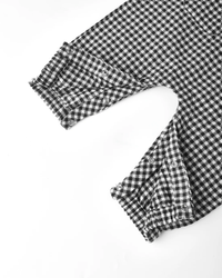 Black Gingham Woven Jumpsuit