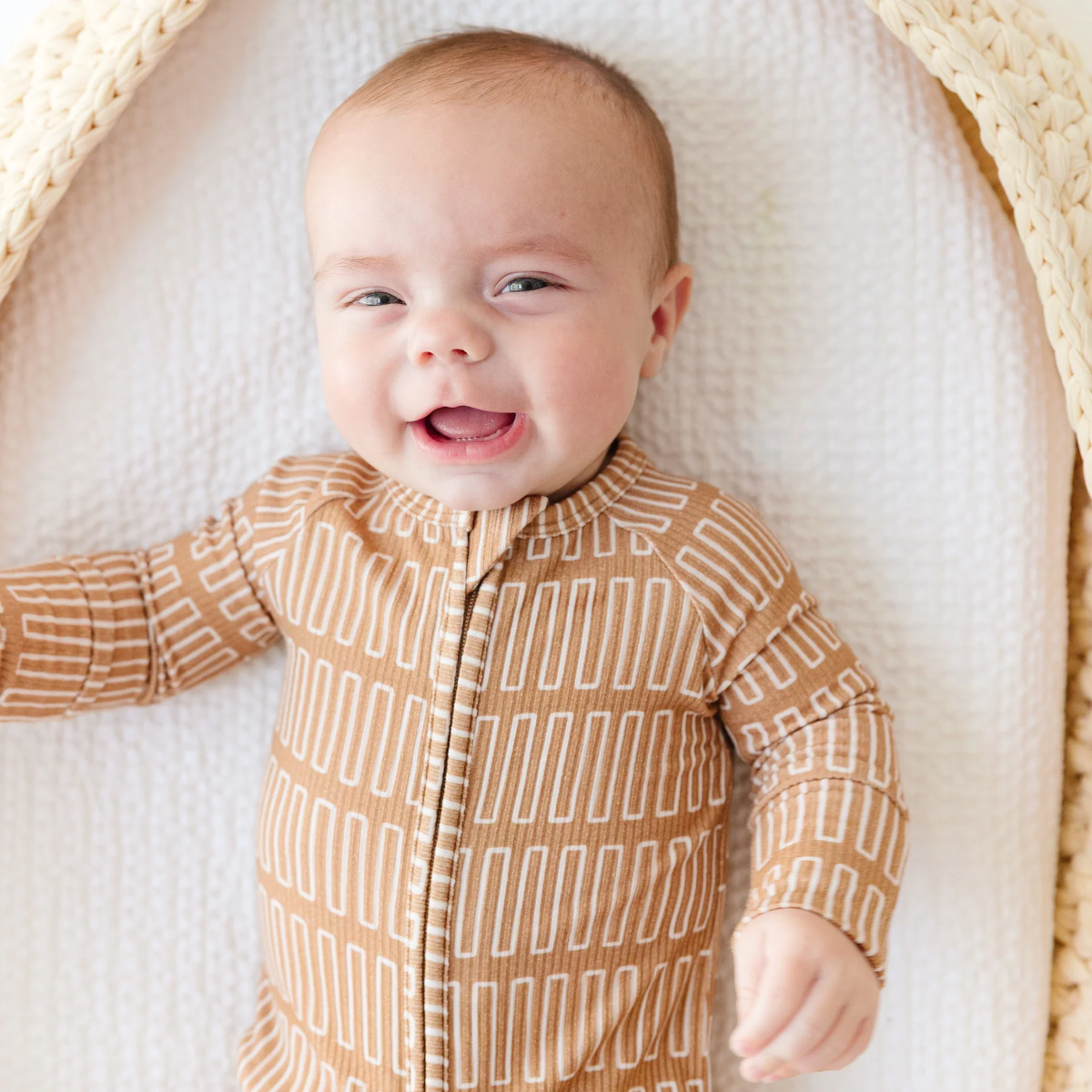 Neutral Lines Small Ribbed Zip Romper