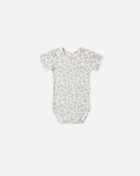Blue Floral Bamboo Bodysuit