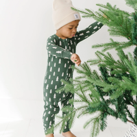 Christmas Trees Zip Romper