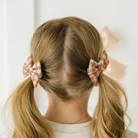 Gingham Tulle Bow Clips