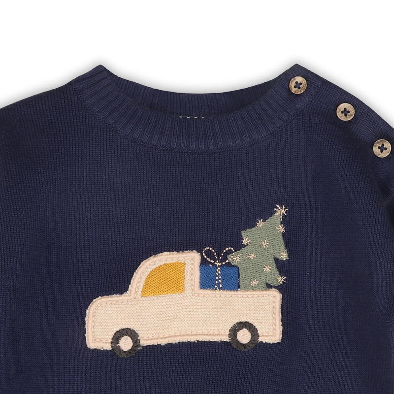 Jolly Truck Sweater Knit Pullover + Pant Set