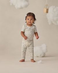 Blue Floral Bamboo Pajama Set