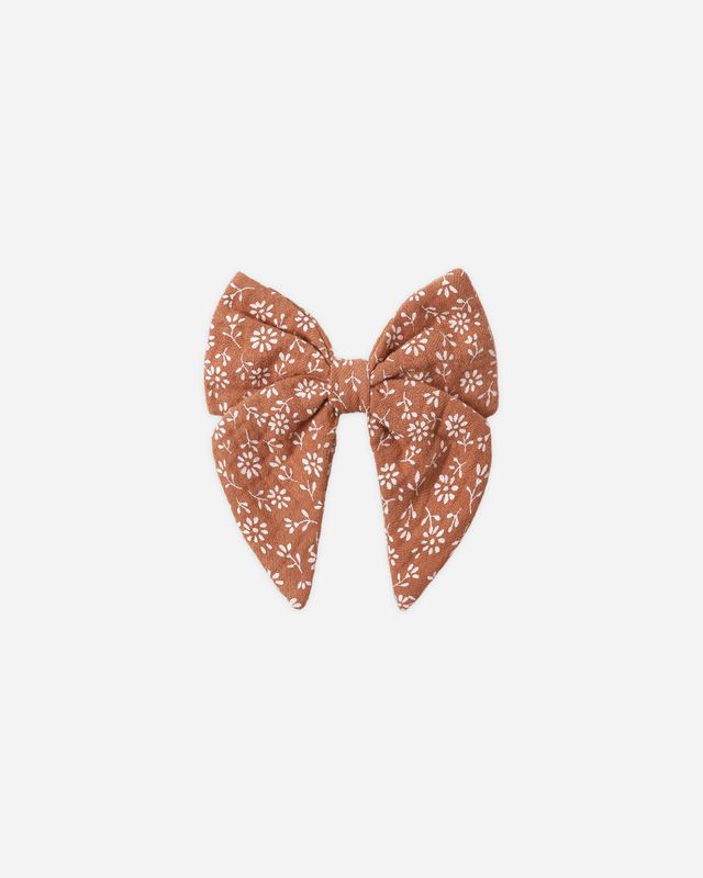 Poppy Floral Bow