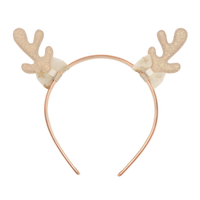 Golden Reindeer Headband