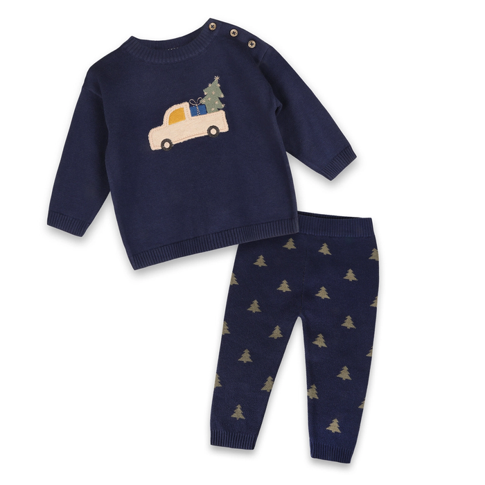 Jolly Truck Sweater Knit Pullover + Pant Set
