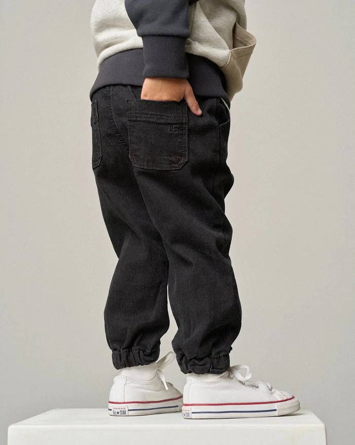 Black Denim Jogger