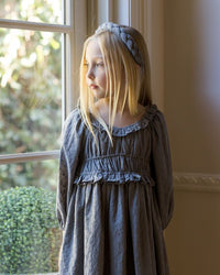 French Blue Braided Headband