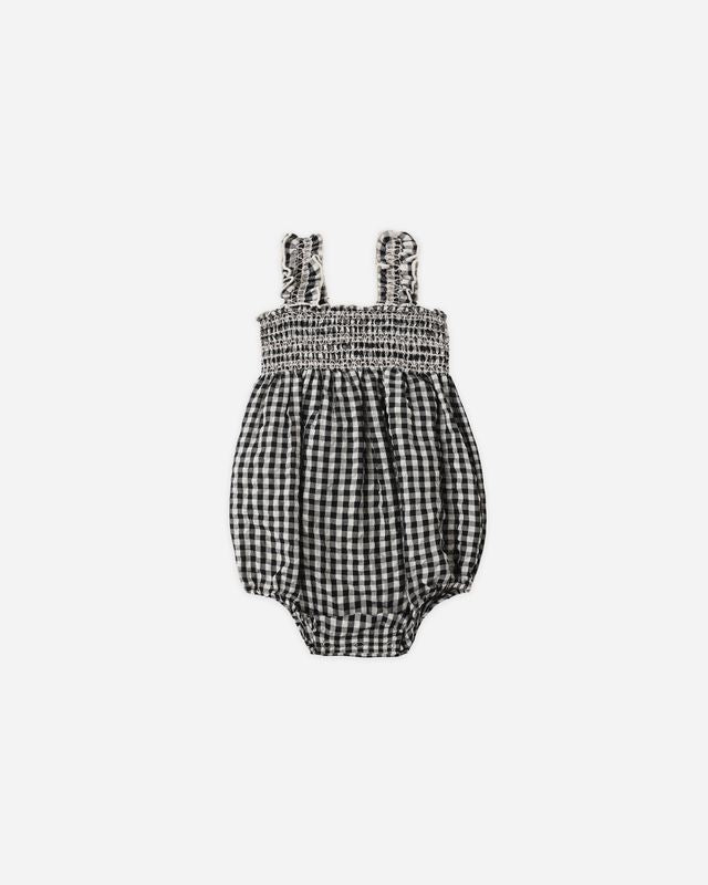 Black Check Julia Romper