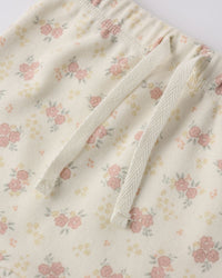 Flower Field Wrap Top + Footed Pant Set