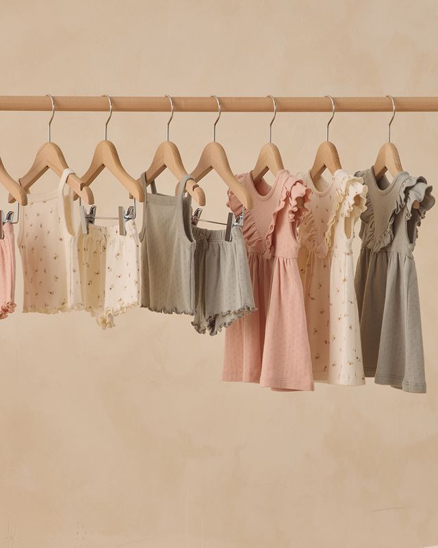 Petit Fleur Pointelle Ruffle Dress