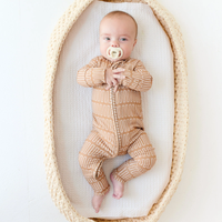 Neutral Lines Small Ribbed Zip Romper