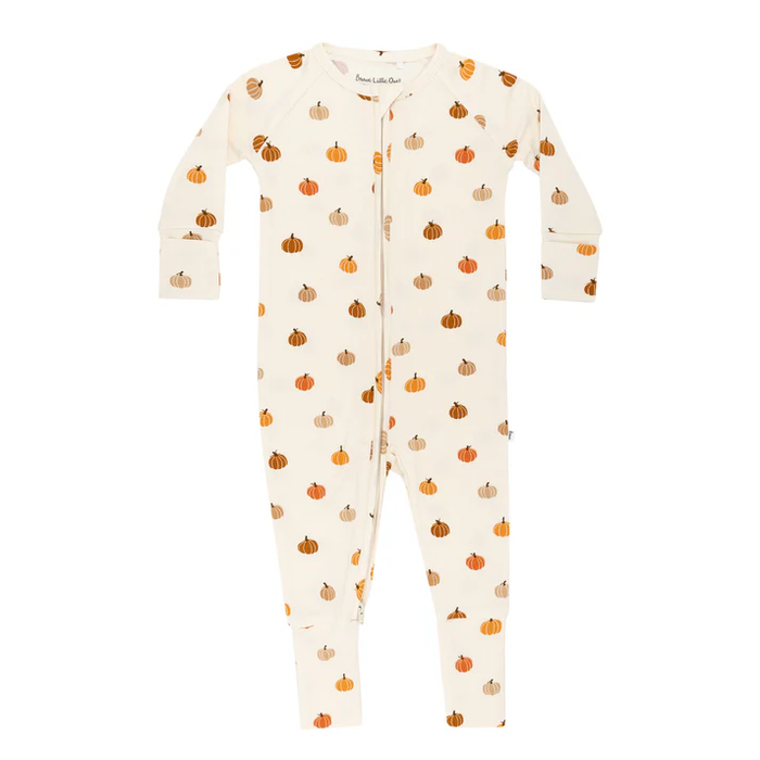 Pumpkins Bamboo Zip Romper