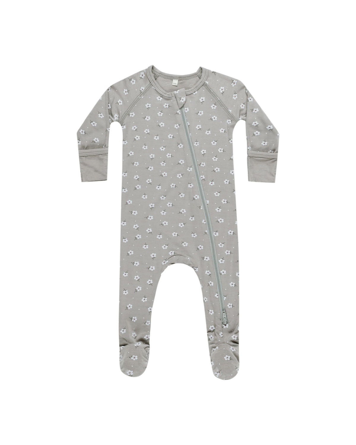 Blue Ditsy Bamboo Pajama Sleeper