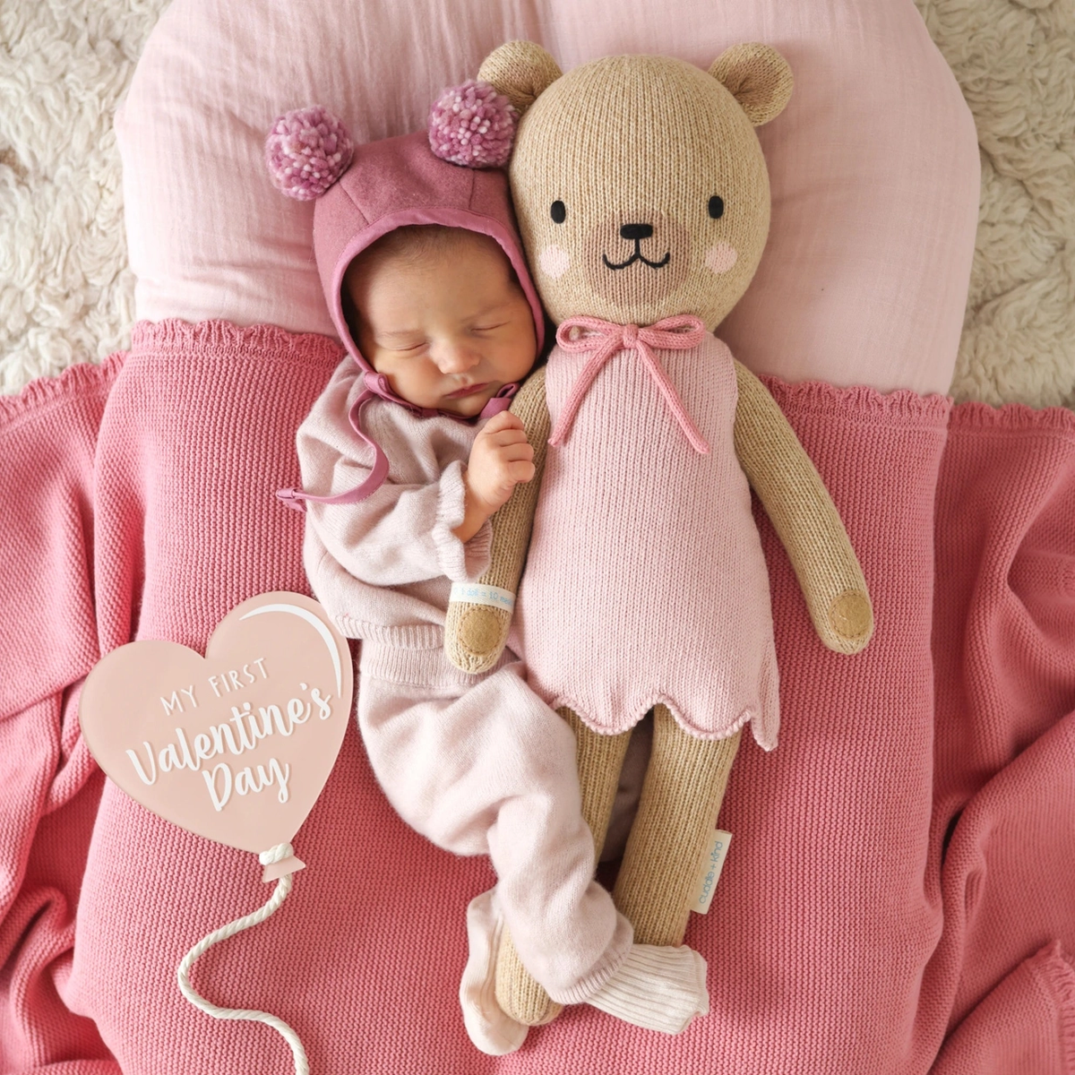Bella the Honey Bear Knitted Doll